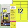 Etiquetas en poliéster amarillo L6107-20 Contenido: 240 Etiquetas / 20 Hoja