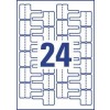 Etiquetas en poliéster blanco para cables L7950-20 60 x 40 mm