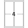 Etiquetas adhesivas en papel blanco J8169-25 99.1 x 139 mm
