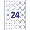 Etiquetas adhesivas trasparentes brillantes L7780-25 Ø 40 mm