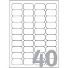 Etiquetas adhesivas blancas L7654-100 45.7 x 25.4 mm