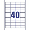 Etiquetas adhesivas trasparentes brillantes L7781-25 45.7 x 25.4 mm