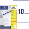 Etiquetas blancas multiusos 3425 Contenido: 1000 Etiquetas / 100 Hojas