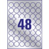 Etiquetas en poliéster plata L6129-20 Ø 30 mm